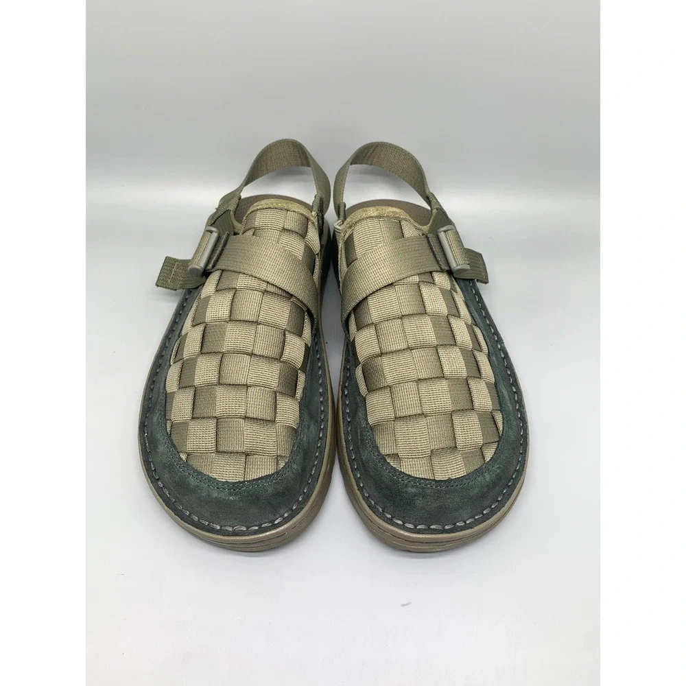 Chaco Canyon Olive Green Woven Clogs Sandals Men's Sz‎ 14 NEW!